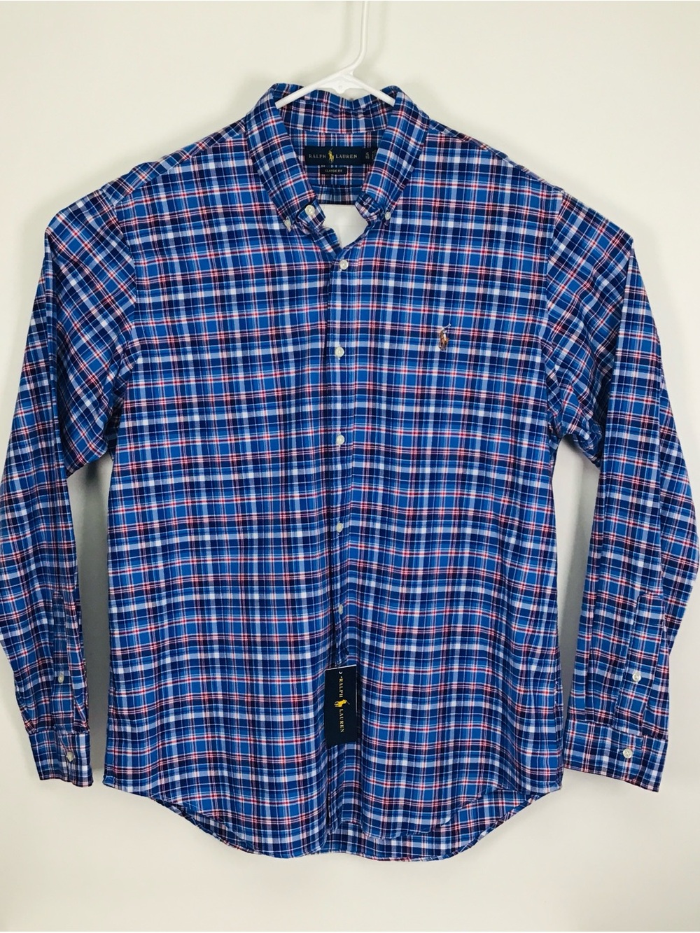 NWT Ralph Laure menโs long sleeve button down shirt XL